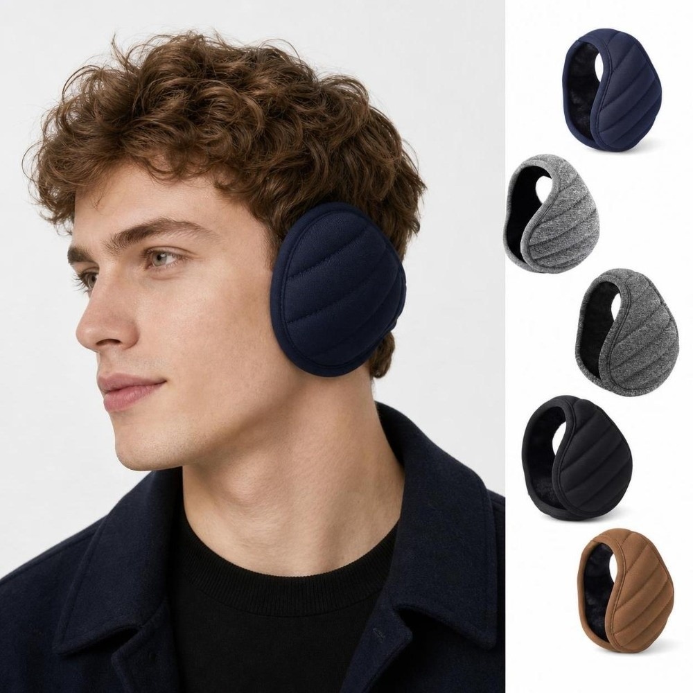 Earmuffs Foldable - Cache-oreilles d'hiver doublés épais, doux, pliables,