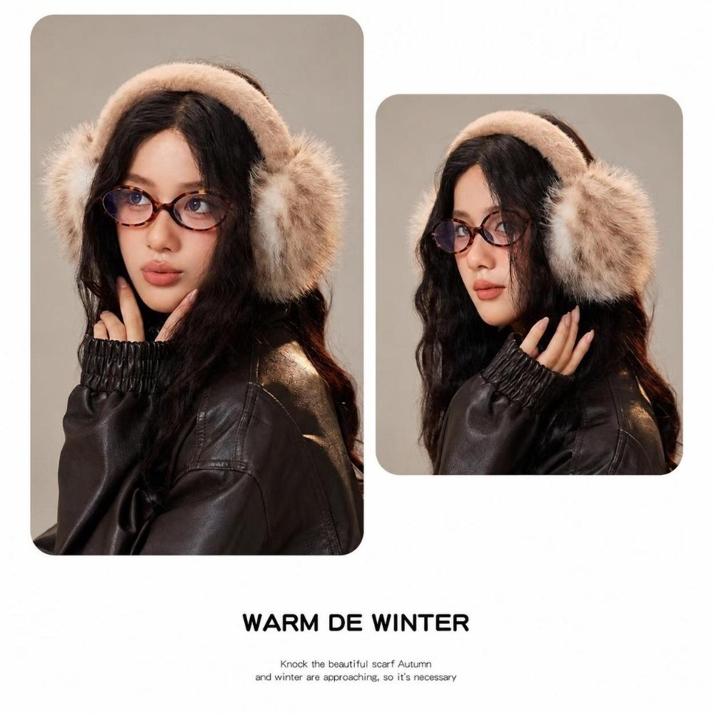 Earmuffs Foldable - Cache-oreilles en fausse fourrure coupe-vent, doux