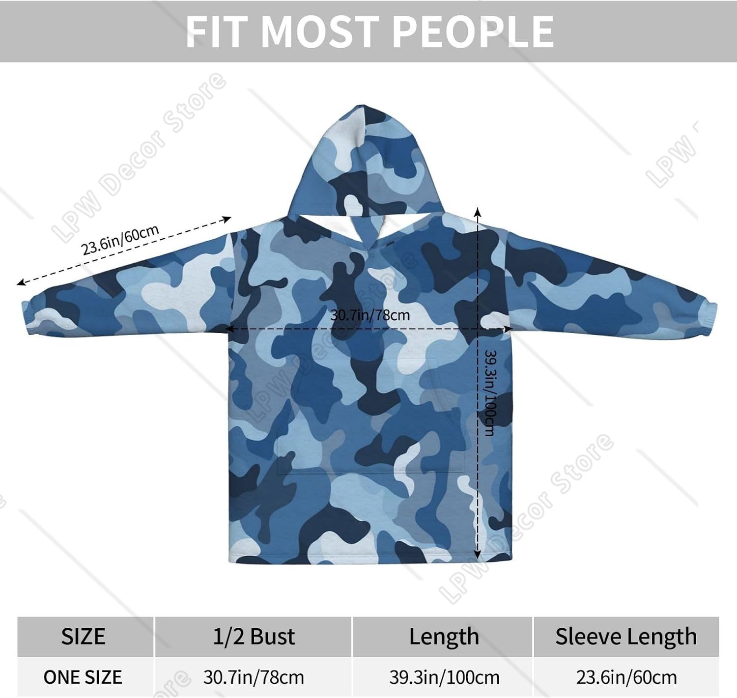 Couverture à capuche classique - Sherpa Hoodie Fleece avis et prix