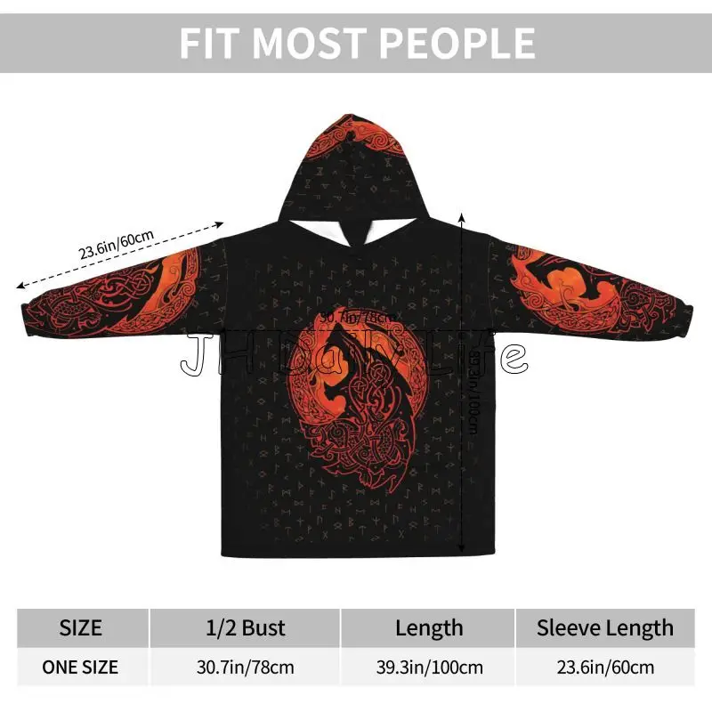 Viking loup noeud Fenrir porta - Sherpa Hoodie Fleece avis et prix